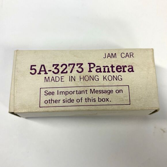 TCR Jam Car True Slotless Slot Car 5A-3273 Pantera with Box NOS Vintage 1977 NEW - Picture 2 of 9